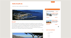 Desktop Screenshot of bella-amalfi.de