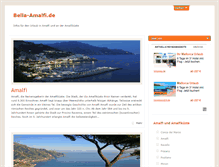 Tablet Screenshot of bella-amalfi.de